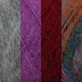 thumbnail image 2 of JubileeYarn Mohair Elixir Yarn - Baby Wool Blend - 50g/Skein - Shades of Purple - 4 Skeins, 2 of 6