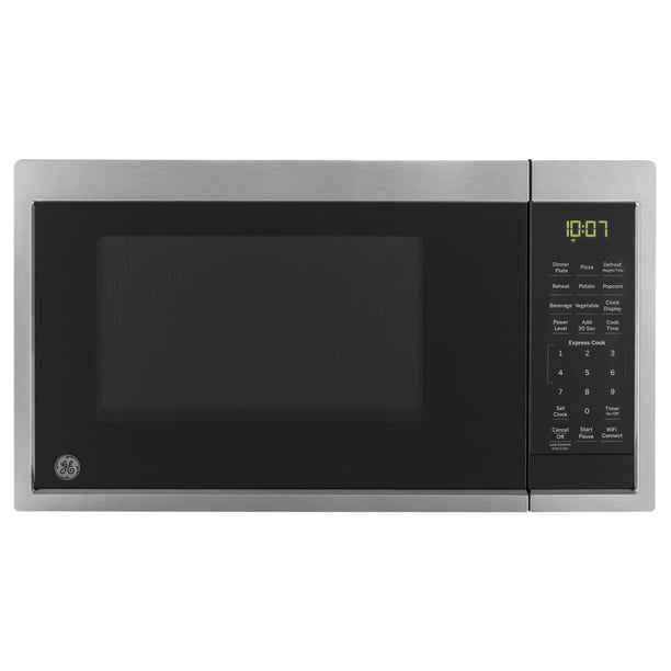 Ge 0 9 Cu Ft Capacity Smart Countertop Microwave Oven With Scan