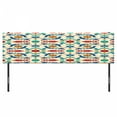 thumbnail image 3 of Moroccan Headboard, Nostalgic Eastern Art Motifs with Floral Ornaments with Baroque Inspiration Ethnic, Upholstered Decorative Metal Bed Headboard with Memory Foam, King Size, Multicolor, by Ambesonne, 3 of 4