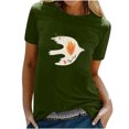 thumbnail image 1 of Camisetas sueltas de manga corta con estampado interesante para hombres y mujeres Fridja  bn3079, 1 of 4