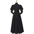 thumbnail image 6 of Victorian Gothic Black Dress Renaissance Ball Gown Women’s Mourning Style Outfit, 6 of 7