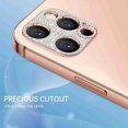 thumbnail image 4 of Dteck 3D Bling Diamond Camera Lens Protector for iPhone 13 Pro Max Protective Lens Decoration Glitter Metal Camera Cover for iPhone 13 Pro Max, rosegold, 4 of 7
