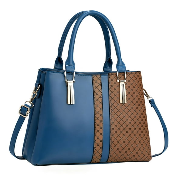 Bolso de Gran Capacidad, Bolso de Hombro para Mujer con Múltiples Compartimentos, Bolso Tote con Cierre de Cremallera, Piel Sintética, 30 x 13 x 23 cm para Uso Diario