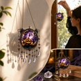 thumbnail image 7 of Halloween Crystal Wind Chime, Lightweight Acrylic Build, Silent Swaying Beads, Spooky Motif, Easy Window Wall Hanging (Pumpkin), 7 of 7