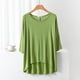 thumbnail image 1 of Fiudx Tops para Mujer Blusa de Mujer Lisa Casual Moda Cuello Redondo Regular Sin Mangas Ropa de Dormir Tops, 1 of 3