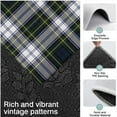 thumbnail image 3 of Blue Green Plaid Checkered Pattern Kitchen Rugs Sets Of 3,Kitchen Runner Rugs Non Skid Washable,Decorative Kitchen Floor Mats for Kitchen,Sink,Laundry,17"x30"+ 17"x47" + 17"x59", 3 of 6