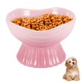 thumbnail image 1 of Comedero Para Mascotas De Cerámica Con Muescas Pintado A Mano De Gran Capacidad Comedero Para Mascotas Con Diseño De Pie Alto Comedero Con Muescas Para Mascotas Tazón Elevado De Cerámica Para Yuarrent PT000841-00, 1 of 7