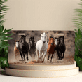 thumbnail image 4 of 1 Pcs 2D Flat License Plate Covers & Frames, Running Horses For Decorative Front, Waterproof For Decoration Aluminum License Plate Covers & Frames Cover For Men Women, 12" X 6", 4 of 6
