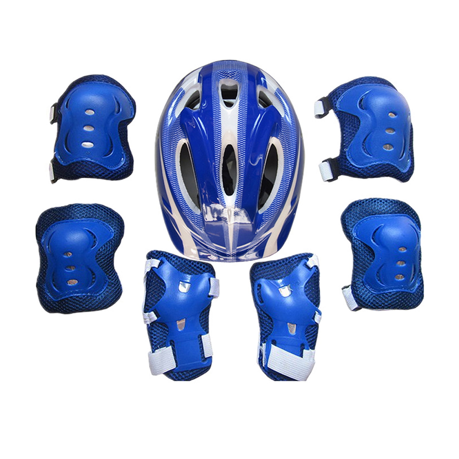Sunloudy 7Pcs Kids Skateboarding Protective Gear Set, Roller Skating