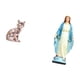 thumbnail image 5 of Figura de escritorio,Estatua de gato en estante,escritorio,oficina,decoración del hogar,Estatua católica,Colección religiosa de estatuas de la Virgen María,Estatua de la Virgen María, 5 of 8