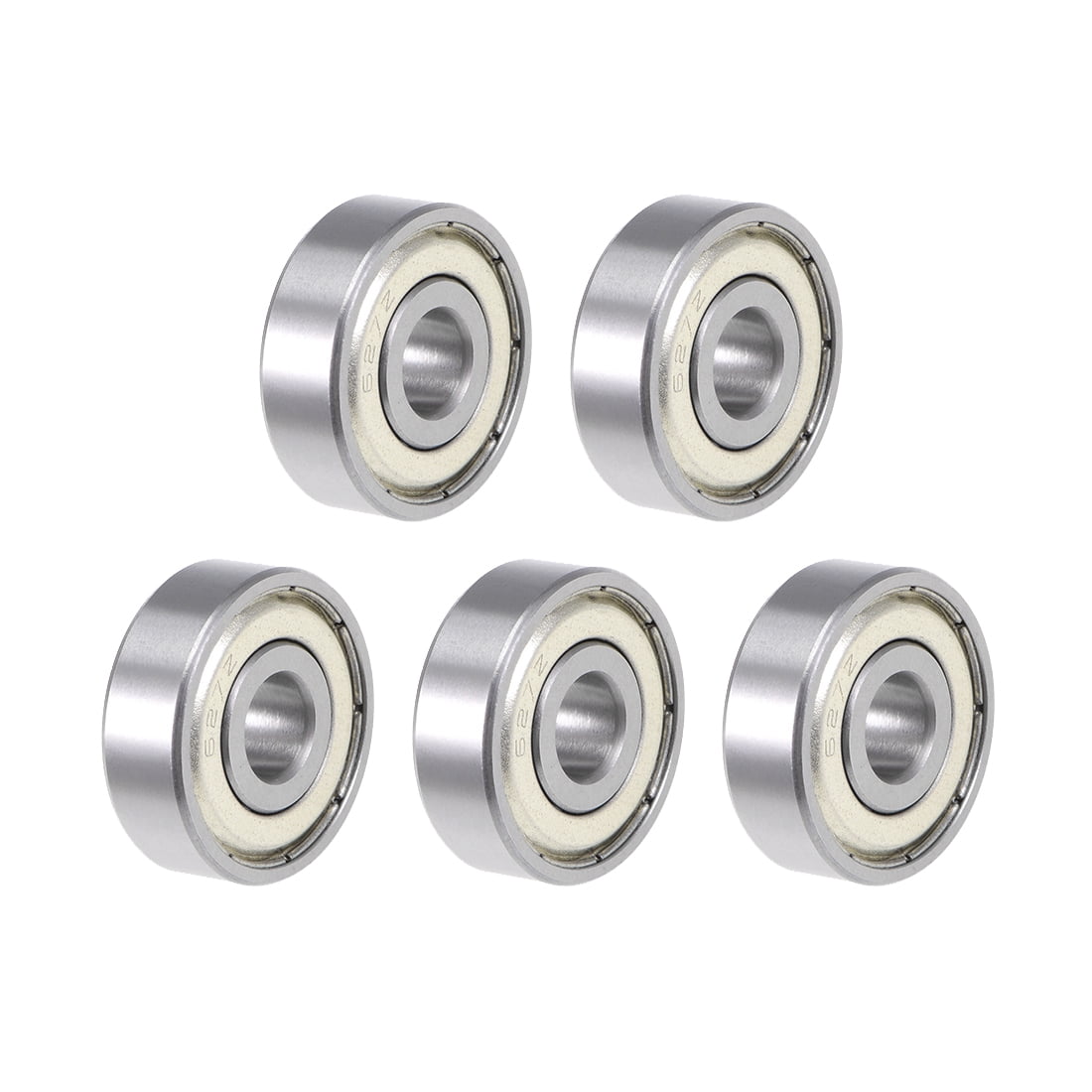 627ZZ Deep Groove Ball Bearings 7x22x7mm ABEC-3 Double Shield Bearings Pack of 5 