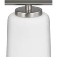 thumbnail image 4 of Progress Lighting Adley Collection 3-Light Linear Chandelier, Brushed Nickel, Etched White Glass Shades, 4 of 17