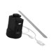 thumbnail image 4 of Ventilador para mesa de mesa con cuchilla holográfica portátil tranquila mantente alejado del ventilador de alimentos para moscas para el patio de la con cable de carga, 4 of 8
