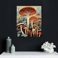thumbnail image 4 of Nawypu Vintage Mushroom Canvas Poster for Wall | Retro Mushroom Bush Wall Decor and Decorations for Kitchen and Bedroom | 16x20 inch, 4 of 4