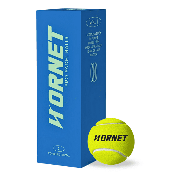 Pelotas De Padel Tenis - Pro Hornet Padel Sin Presión (3 Bolas)
