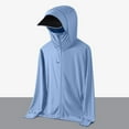 thumbnail image 2 of USNSM Men's Sun Protective Jacket Full Zip UPF 50+ UV Sun Protection Clothing Lightweight Long Sleeve Hoodie Sun Shirt Blue XXXXL, 2 of 7