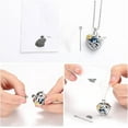 thumbnail image 5 of Hummingbird Heart Urn Necklace for Ashes Cremation Jewelry for Women Men Stainless Steel Memorial Necklaces Ashes Holder for Human / Pet with Fill Tool, 5 of 6