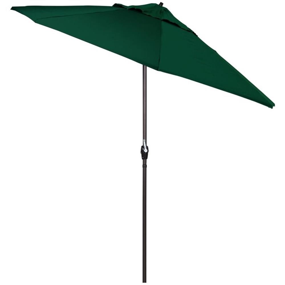 California Umbrella 9' Casa Sunbrella Tilt Crank Lift Patio Umbrella in Forest