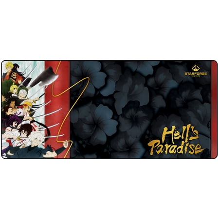 Starforge - Attack - Hell's Paradise Gaming Desk Mat – Large Extended Mouse & Keyboard Pad