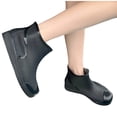 thumbnail image 2 of Women's Versatile Slip On Round Toe Waterproof Comfortable Short Rain Boots, 2 of 9