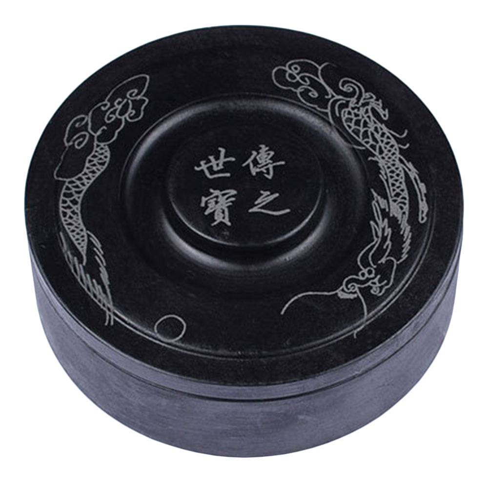 FOMIYES Practical Drawing Inkstone Black Strong and Desk Decor