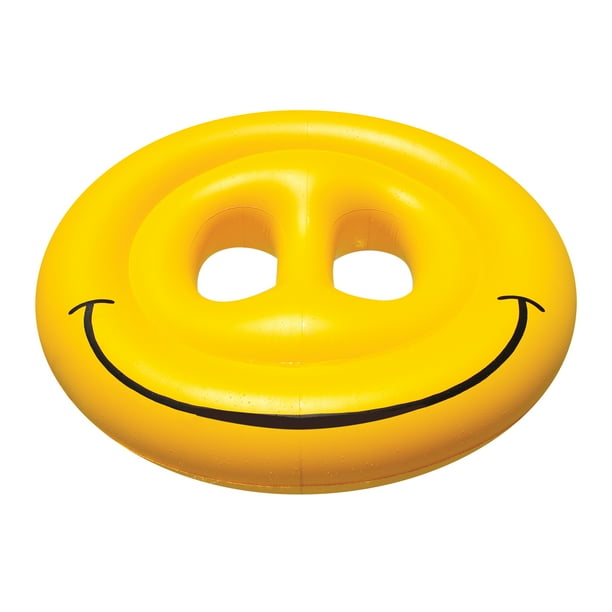 Swimline Vinyl Smiley Face Pool Float Yellow Walmart Com Walmart Com