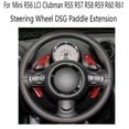 thumbnail image 2 of Red Carbon Fiber Shift Paddles For Mini R56 Lci Clubman R55 R57 R58 R59 R60 Steering Wheel Paddle E, 2 of 5