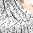 thumbnail image 3 of Math Equations Geometry Icons White Pattern Blanket,Comfortable Soft Flannel Throw Blanket,All Season,Warm Lightweight Blankets for Sofa Bed Couch Living Room Chair,50"x60", 3 of 4