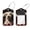 multicolored 1, variant on 2 Pack Leather Luggage Tag with Stainless Steel Loop, Vintage Tulip Music Notes Baggage Handbag Travel Suitcase Tags with Name ID Card Perfect to Quickly Spot Luggage Suitcase