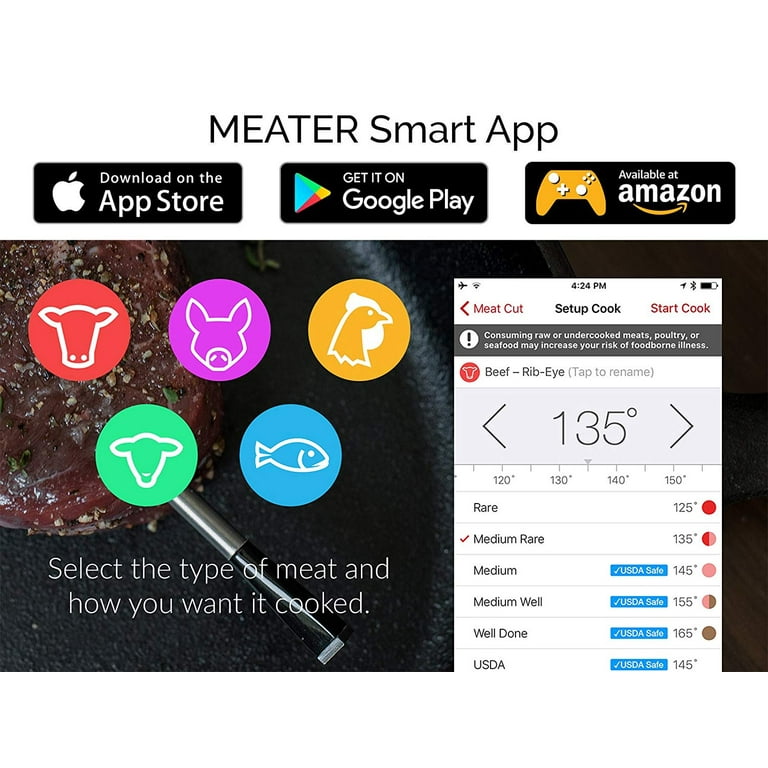 Meater Original Wireless Range Meat Thermometer - 33ft (Min Qty 12)