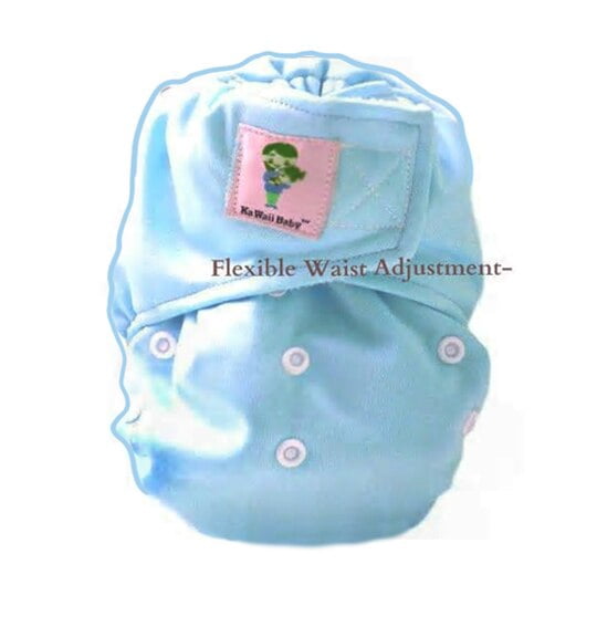 KaWaii Baby Newborn Cloth Diapers for Baby with 12 Super Absorbent 6–22 lbs (0-18 Months) - Pack of 6
