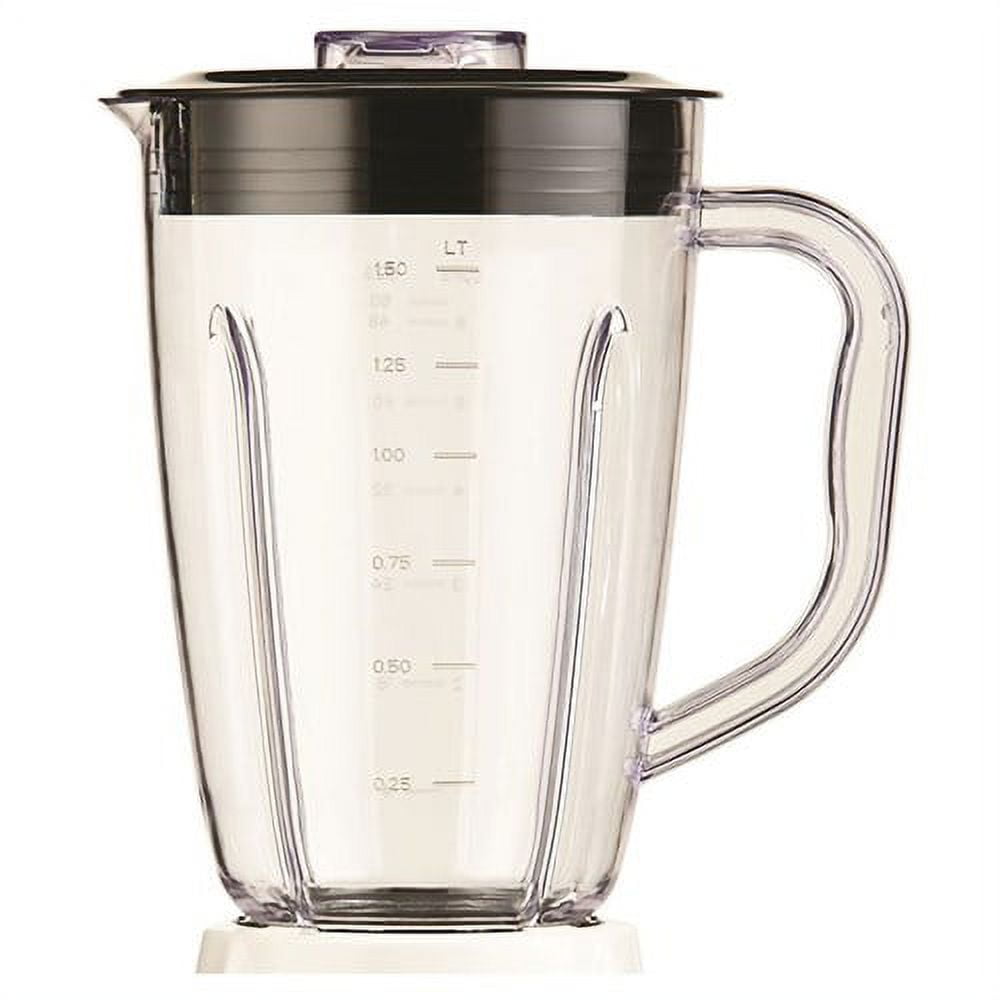Brentwood 12 Speed Blender Plastic Jar - White