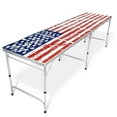 thumbnail image 2 of GoPong 8 Foot Portable Folding Pong Tailgate Game Table & 6 Balls, American Flag, 2 of 7