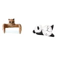 thumbnail image 1 of Soporte de papel higiénico con diseño de panda y búho, creativo, para pared, organizador de toallas, moderno, bonito, de dibujos animados, fácil de in, 1 of 8