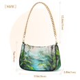 thumbnail image 3 of Ryvnso Tropical Forest Womens Chain Shoulder Bag Tote Handbags Clutch Hobo Purse with Zipper for Travel, 3 of 7