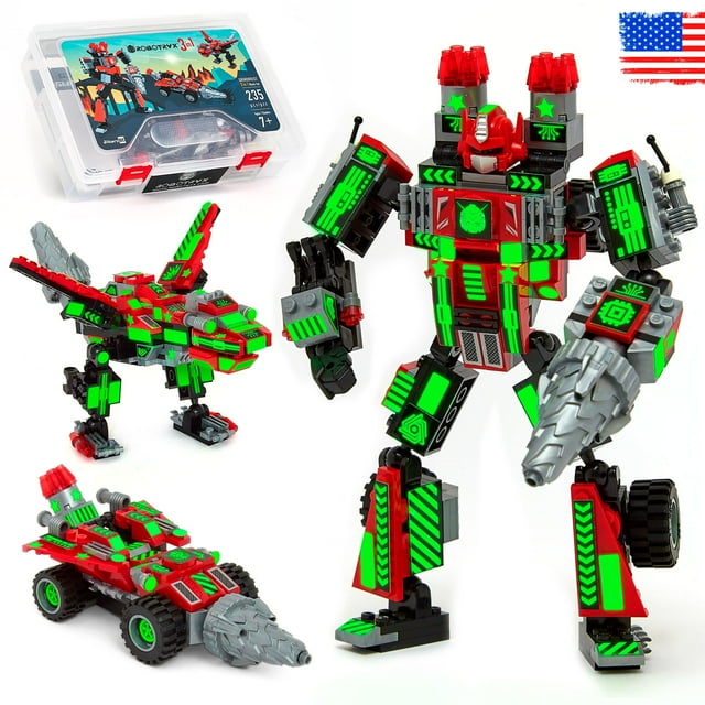 JitteryGit Juguetes de Construcción de Tallos Robot para Niños | Regalos de Navidad para Niños de 7 8 9 10 11 12 13 14