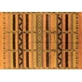 thumbnail image 1 of Ahgly Company Indoor Rectangle Solid Orange Modern Area Rugs, 7' x 9', 1 of 4