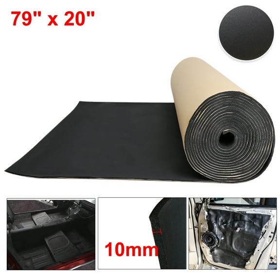 Unique Bargains Universal 394mil Car Fender Firewall Sound Deadening Insulation 79"x20"