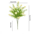 thumbnail image 3 of Hvmvliv Artificial Flowers Simulated Flower with 5 Forks Water Grass Small Flower Arrangement Home Decoration Ornament Fake Flower Prop Green, 3 of 6