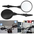 thumbnail image 3 of Motorcycle Rear View Side Mirrors mm Chrome for Honda Sports Bike Suzuki Scooter Cruiser, 3 of 7