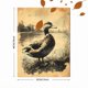 thumbnail image 3 of Qisvanset Framed Canvas Wall Art 12x16 Inch Vintage Duck Sketch Farm Nursery Printed Wall Art, 3 of 5