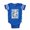 Royal Blue, variant on CafePress - Holiday Dalmatian - Cute Infant Baby Football Bodysuit