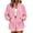 Pink, variant on Cmfcve Women's Sweatshirt Jacket Stand Collar Drawstring Hem Full Zip Sportswear Long Sleeve Casual Loose Athletic Outerwear with Pockets