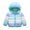 Blue, variant on Esaierr Baby Boys Girls Winter Lightweight Puffer Jacket Toddler Hooded Water-Resistant down Coats Rainbow Packable Cotton Outwear 9 Months-6 Years