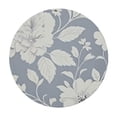 thumbnail image 4 of HAOXIT Light Blue Gray Floral Boho Round Tablecloth Dining Wipeable Table Cloth Cover for Holiday Home Picnic Party Wedding Buffet Parties Camping 46-50, 4 of 8