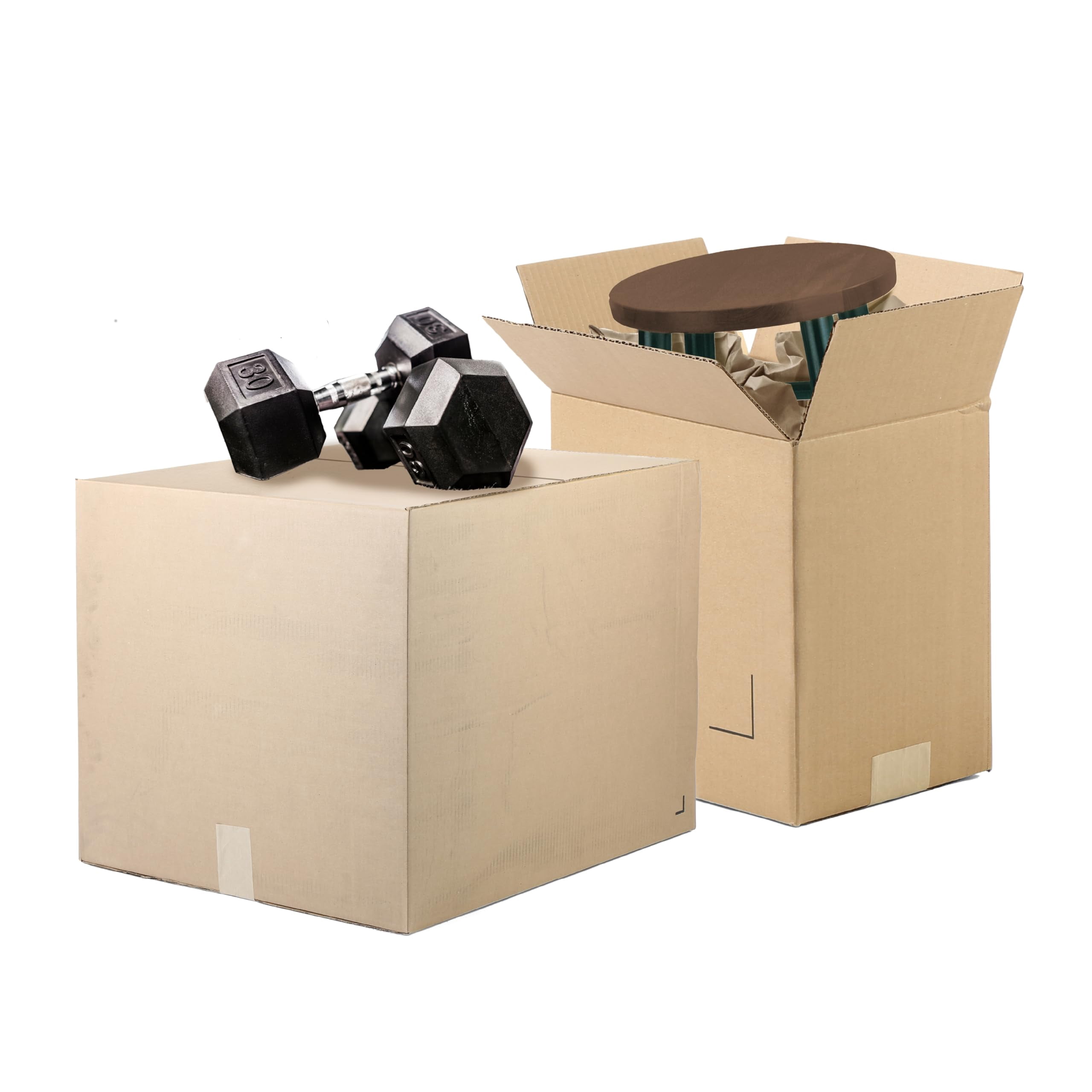 The Boxery 16 x 14 x 10 Inches Heavy Duty Grade ECT44, Brown/Kraft Corrugated Cardboard Shipping Boxes 25-Pack |Mailing, Packing, Moving & Storage for Business/Home-Recyclable - Made in the USA
