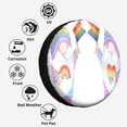 thumbnail image 6 of Kdxio LGBT Gnomes for Tire Cover Wheel Protectors Tyre Covers Weatherproof Wheel Covers Universal Fit for Trailer Rv SUV Truck Camper Travel Trailers 14 inch, 6 of 8