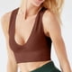 thumbnail image 2 of Moda mujer sólido sexy sin mangas con cuello en v chaleco delgado tops cortos blusa Pompotops  lopia999780, 2 of 6