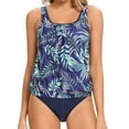 thumbnail image 1 of Women Tankini Swimsuit Tummy Control Top With Shorts Two Piece Bathing Suit, 1 of 6