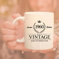 thumbnail image 6 of Crown Vintage 1960 Aged To Perfection Ceramic Coffee Mug Birthday Gift For Him Her Sixty (1960, White), 6 of 6